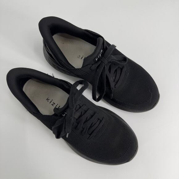 Kizik Athens Blackout 7.5 Sneaker Athletic Running Black Tie‎ Hands Free - Picture 7 of 12